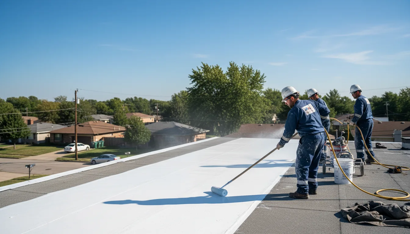Commercial roof coating in Bancroft, MI near me